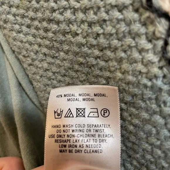 Anthropologie Charlie & Robin Harlequin Patchwork Knit Sweater Chunky Boho RARE - Picture 11 of 16